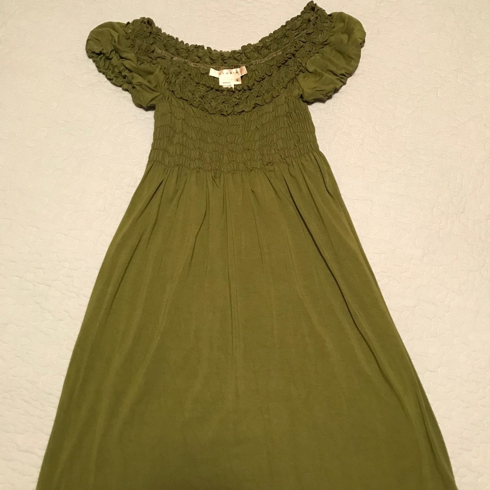 Navy Green Dress S